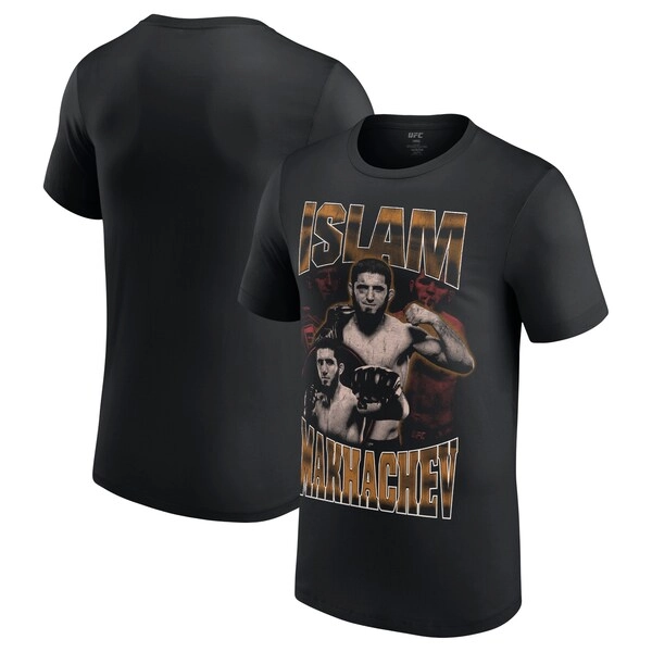 Men's UFC Black Islam Makhachev Quasar T-Shirt