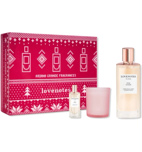 Ariana Grande LOVENOTES Pink Woods by 3-Piece Gift Set
