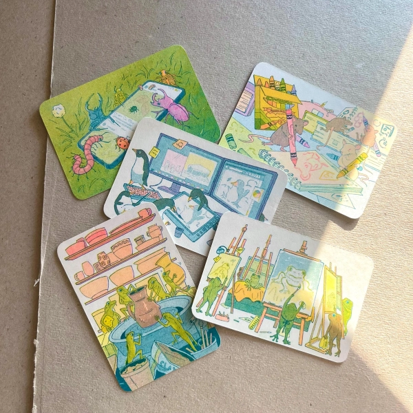 Little artists - Risograph mini print set
