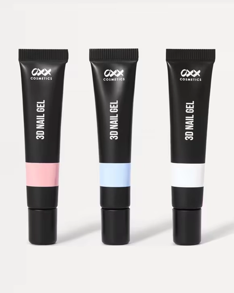OXX Cosmetics 3D Nail Gel Set - Pink, Blue and Clear - Multi - One Size