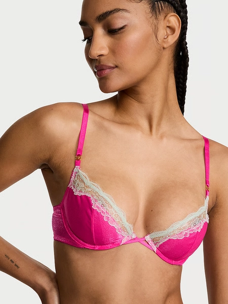Tease Unlined Sheer Shimmer Demi Bra