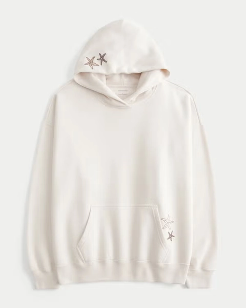 Hollister Feel Good Oversized Starfish Graphic Hoodie