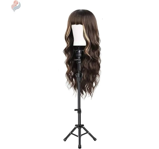 Adjustable 360 Rotating Mannequin Head Holder with Tripod