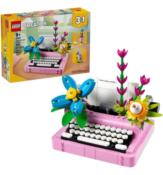 LEGO Creator Typewriter with Flowers