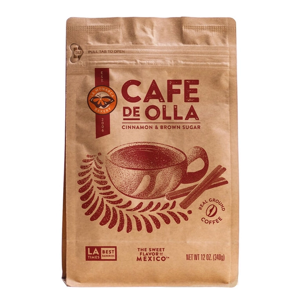 La Monarca Cafe De Olla Cinnamon Brown Sugar Ground Coffee 12 Oz.