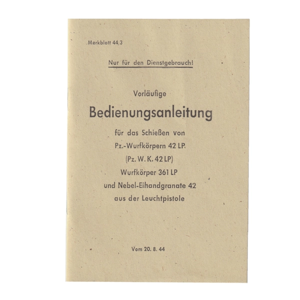 Leuchtpistole Granate Manual