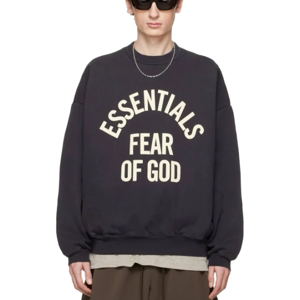 Fear of God Essentials Mens Campus 90's Crewneck Sweatshirt