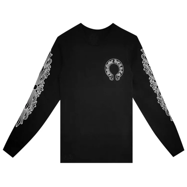 Buy Chrome Hearts Horseshoe Thermal Waffle T-Shirt 'Black' - 01383 10004CHHTWT BLAC | GOAT