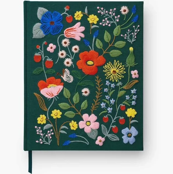 Rifle Paper Co Strawberry Fields Embroidered Sketchbook