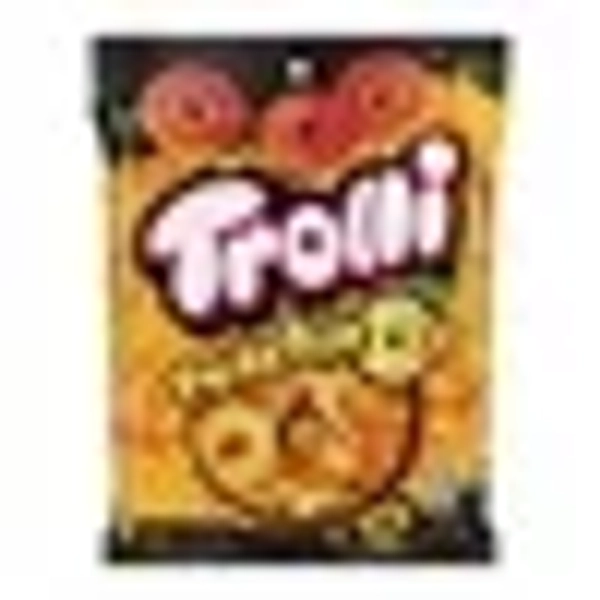 Trolli Peachie O's Sour Gummy Rings Candy, 4.25 Ounce, [1-Bag]