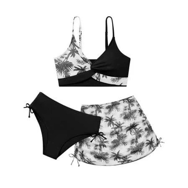 Silvercell Tropical Floral Bikini Swimsuit Set