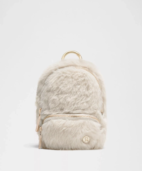 Everywhere Nano Backpack *Plush Fleece - Natural Ivory/Gold - ONE SIZE
