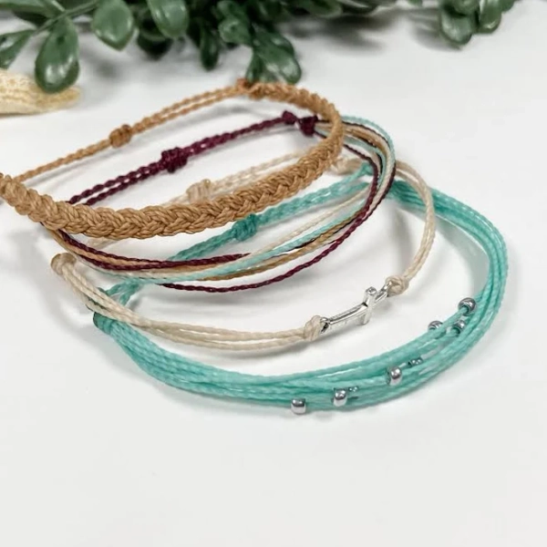 Minimalist Boho Christian Cross Charm Bracelet