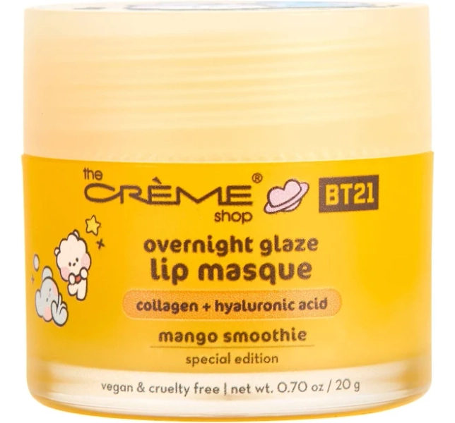 The Creme Shop BT21 Mango Smoothie Overnight Glaze Lip Masque