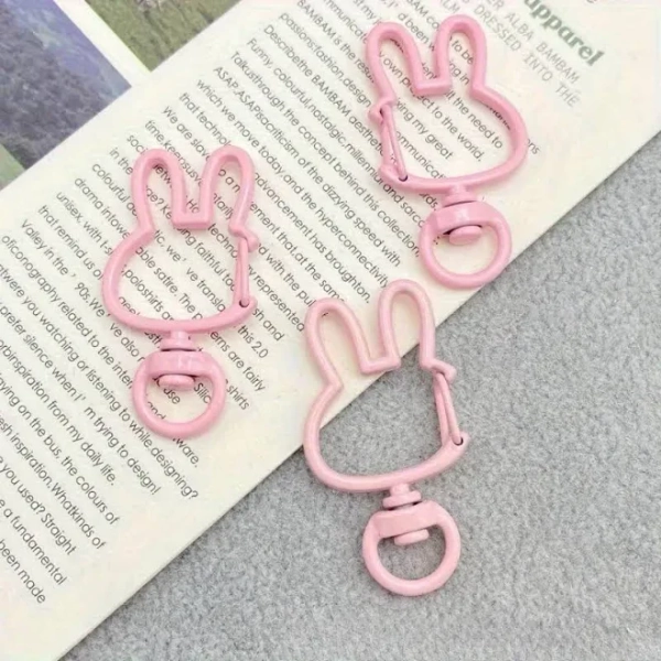 Cute Rabbit Zinc Alloy Keychains