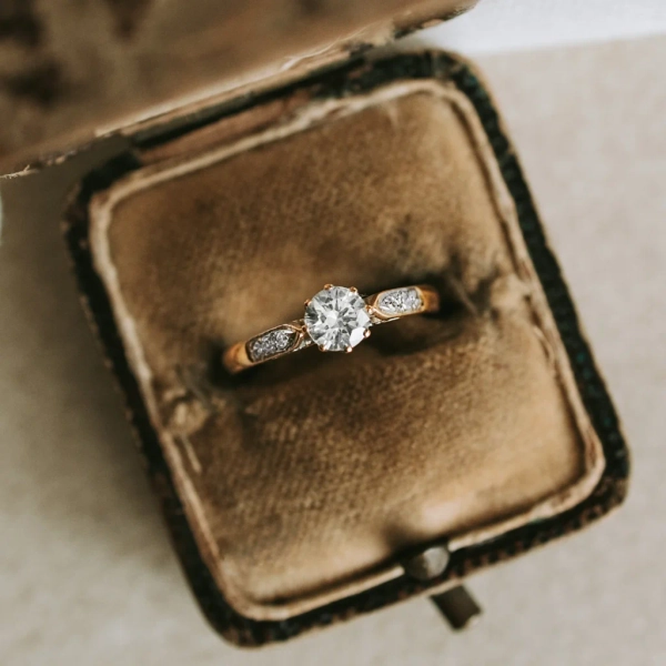 Solitario antiguo diamantes | Urbieta