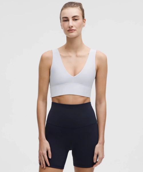 lululemon Align™ V-Neck Bra *Light Support, A/B Cup - Starch Blue - 14