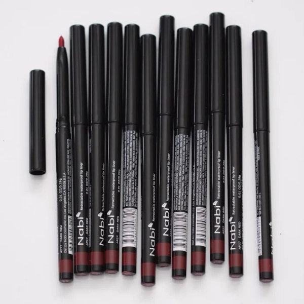 12 Pcs Retractable Waterproof Lip Liners Pencils