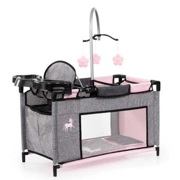 Bayer Design Multibed Playpen For Dolls Up To 18" With Highchair & Mobile in Multicolored at Nordstrom