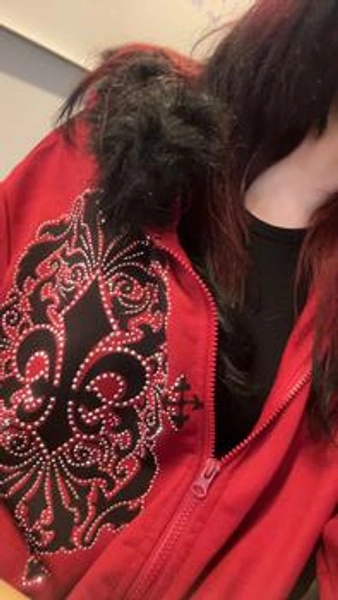 TikTokShopBlackFriday Women's Zip Up Hoodies Graphic Rhinestone | Black Friday Sale TikTok Shop