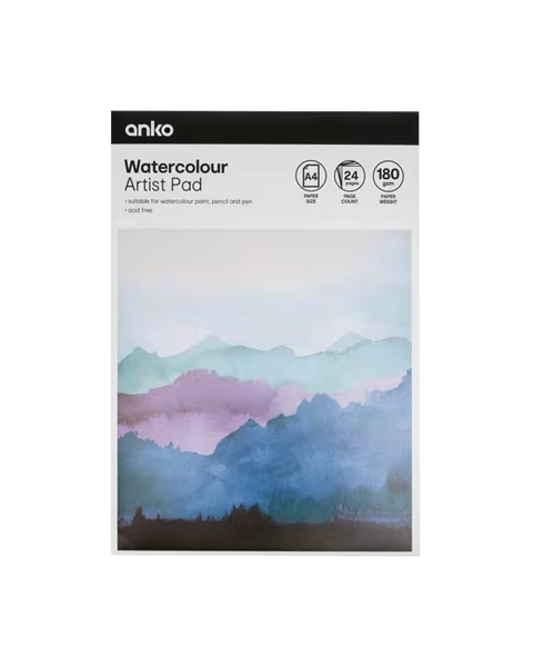 A4 Watercolour Artist Pad - No Colour - One Size