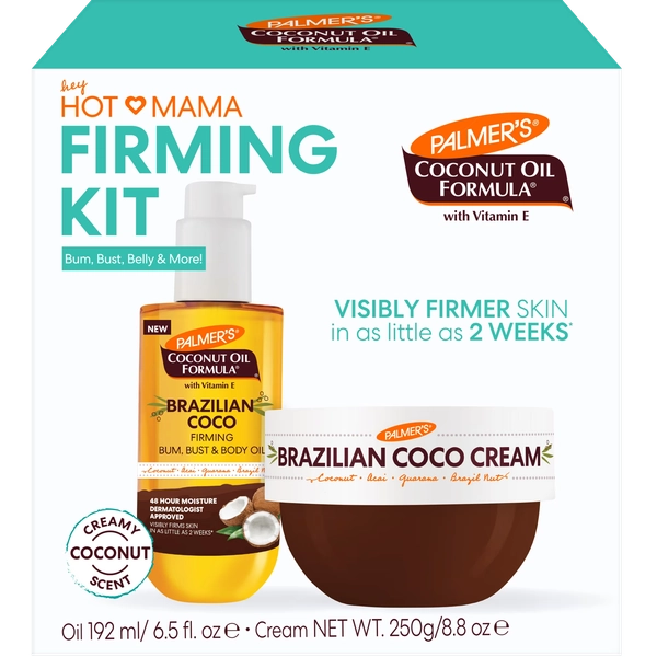 Palmer’s Coconut Oil Formula Hot Mama Skin Firming Kit for Your bum, bust, belly, & more