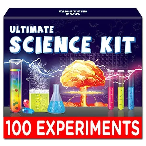 Einstein Box Ultimate Science Experiment Kit for Boys and Girls Ages 8-12-14 | Birthday Gifts Ideas for Kids | STEM Learning Educational Toys for