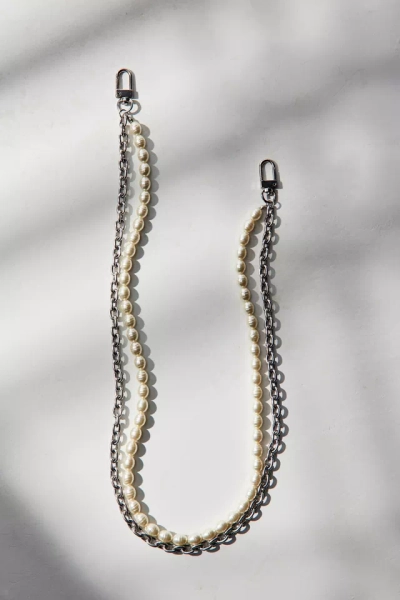 Double Strand Pearl Wallet Chain