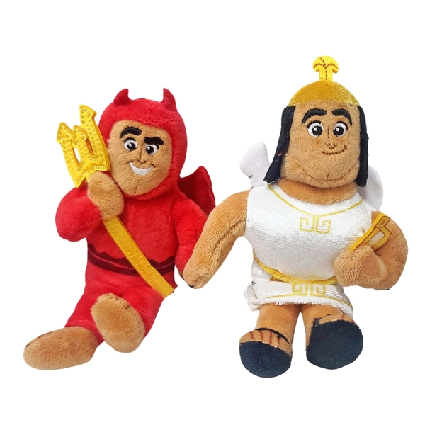 Disney Magnetic Shoulder Plush - Kronk Angel and Devil