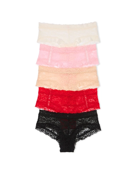 White/Pink/Nude/Red/Black Cheeky Knickers 5 Pack