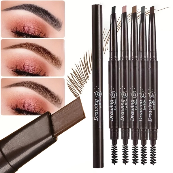 Extremely Fine Double-headed Waterproof Eyebrow Pencil - Durable and Long Lasting for Beginner Women's Makeup Eye Brow Pen - AliExpress 66