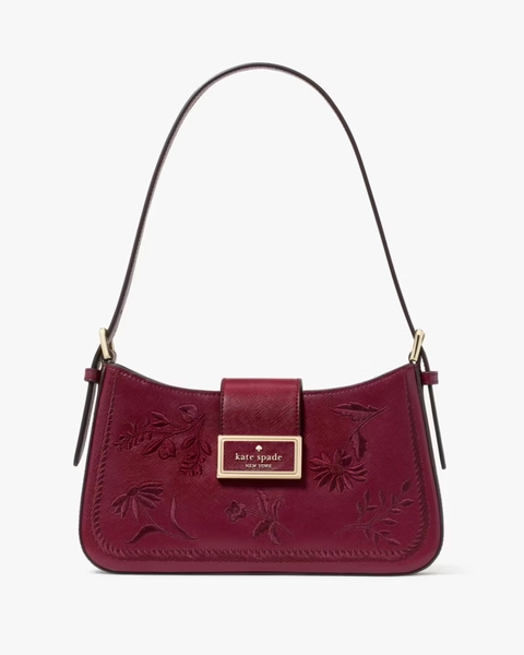 Reegan Botanical Schultertasche mit Stickerei, klein