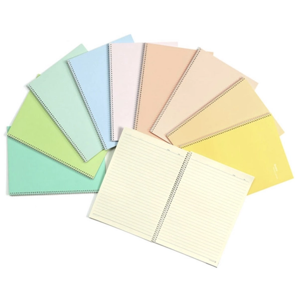 Large Pastel Spiral Lined Notebook