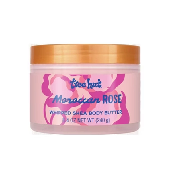 Tree Hut Moroccan Rose Whipped Body Butter - 8.4 fl oz: Moisturizing, Softening, Paraben-Free, Vegan