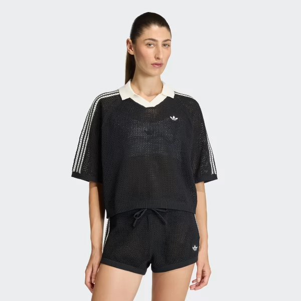KNITTED CROCHET POLO