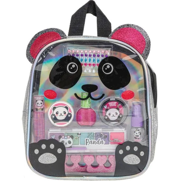 Townley Girl Panda Cosmetic Backpack Set