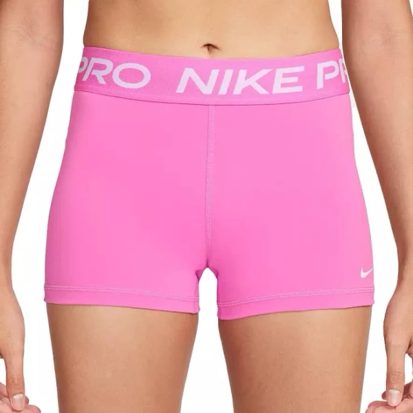 Nike Women's Nike Pro 3" Shorts (CZ9857) - PLAYFUL PINK LG