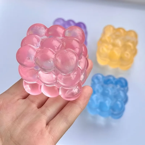 1pcs Squishy Maltose Fidget Toys Bright Soft Colored Cubic Maltose Squeeze Toy Fun Anti-stress Sensory Toy  Christmas Toys - AliExpress 26