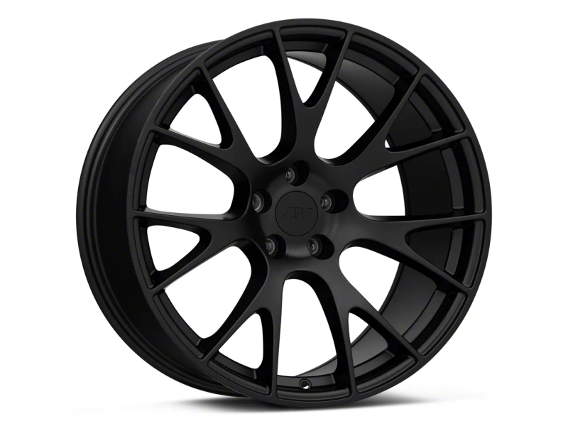 Hellcat Style Matte Black Wheel; Rear Only; 20x10; 18mm Offset (06-10 RWD Charger)