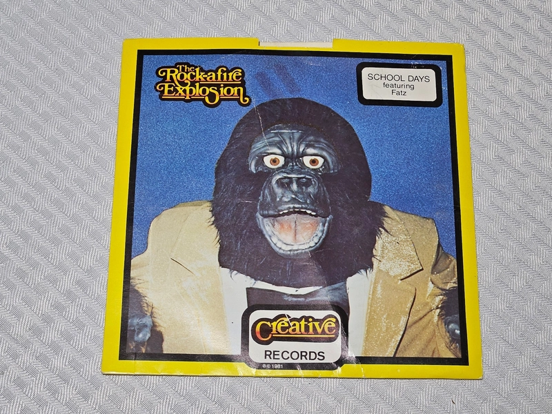 Vintage 1981 Showbiz Pizza Rock-afire Explosion 45 RPM Vinyl Record, School Days