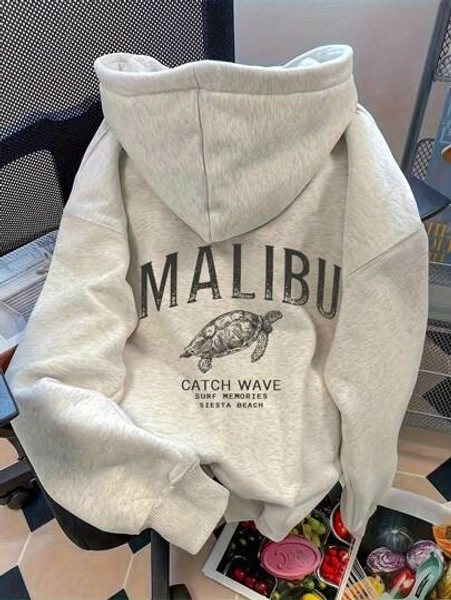 SHEIN Women's Slogan Print Dropped Shoulder Casual Hoodie,Graduation,Teacher,Back To School Pullover Fall