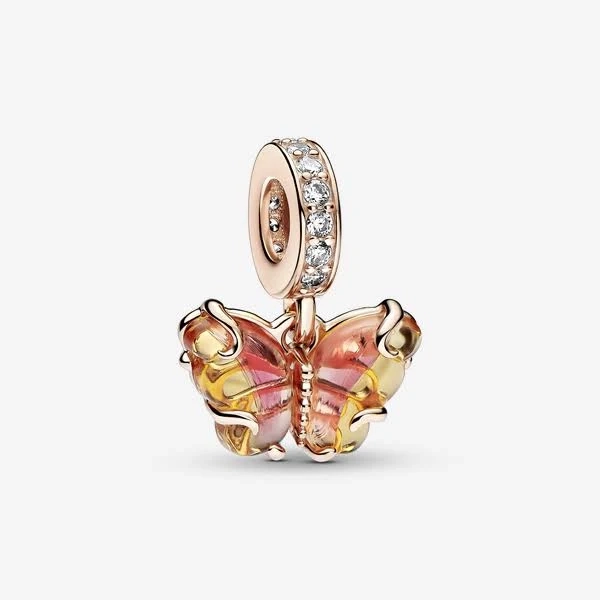 Pandora Murano Glass Butterfly Dangle Charm