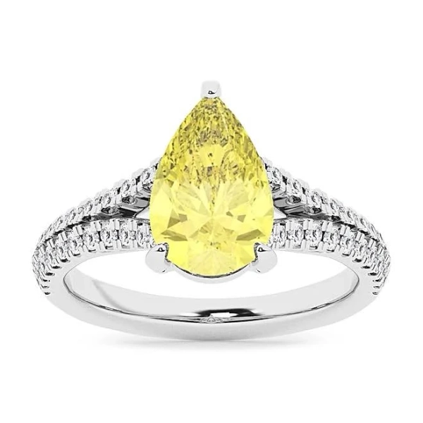 Saks Fifth Avenue Collection Women's 14K White Gold & 2.43 TCW Lab-Grown Diamond Ring