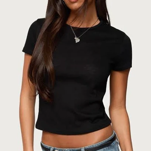Edikted Women's Nikkey Semi Sheer T-Shirt