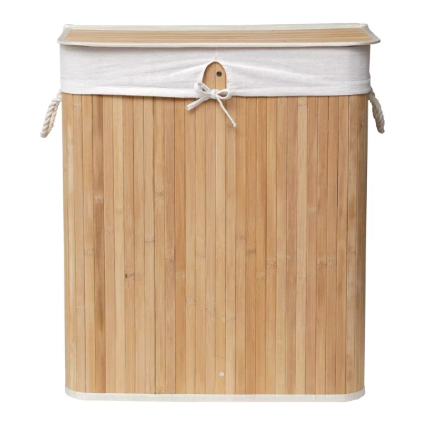 Panier à linge double compartiment Anako Naturel