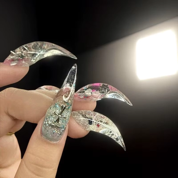 Silicone Nail Art Mold DIY Transparent Mold Of The Sharp Dragon Claws Series Long Short Dragon Claw Nail Art Mold - AliExpress 