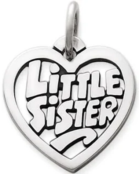 James Avery Sterling Silver Little Sister Heart Charm