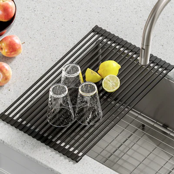 Kraus 12.75-in x 20.5-in Silicone Sink Mat KRM-10NB at Lowes.com