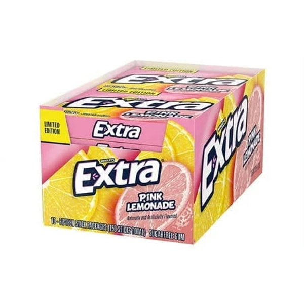 Extra Pink Lemonade Sugar Free Chewing Gum Sticks