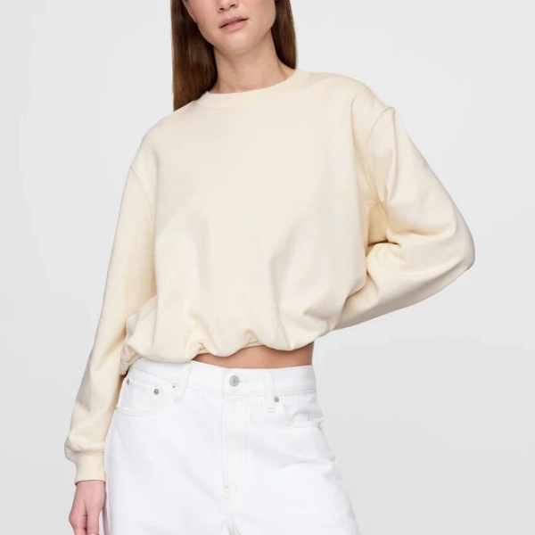 Gap Women's Heavyweight French Terry Bubble Sweatshirt